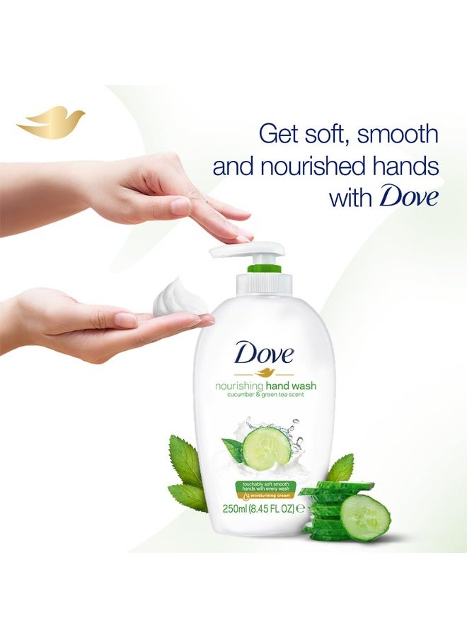 دوف غسول اليدين دوف بالخيار والشاي الأخضر 250 مل | للبشرة الحساسة | مرطب ومغذي | ترطيب منعش لأيدٍ ناعمة ونظيفة - Image 2